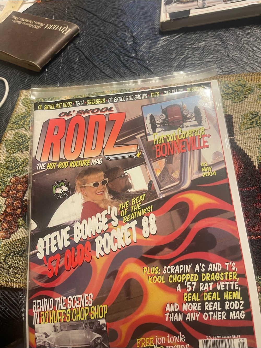 Ol' Skool Rodz May 2004 Steve Bonge '57 Olds Rocket 88 Hot Rod Magazine